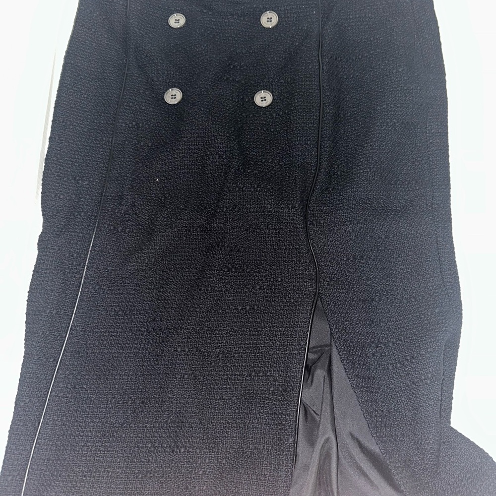 Saint and Sofia - CHELSEA PENCIL SKIRT - BLACK BOUCLÉ - US 12